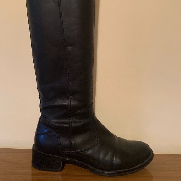 Black Leather Riding Boots - Picture 10 of 11